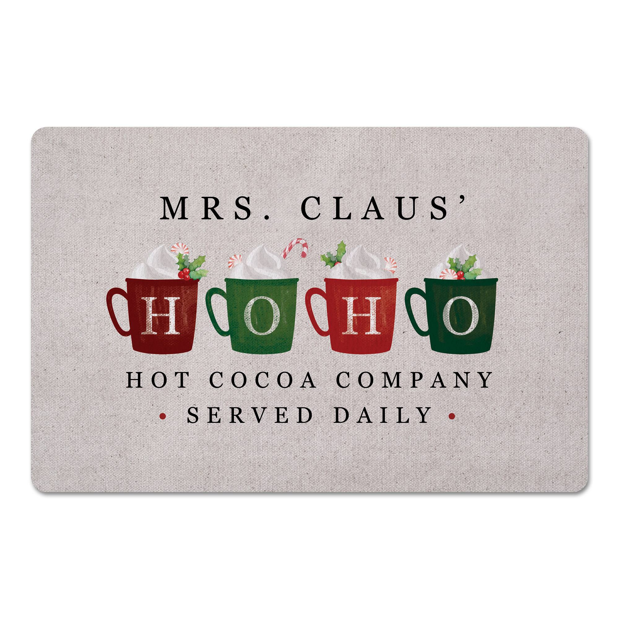 Mrs Claus Hoho Cocoa 27x18 Floor Mat